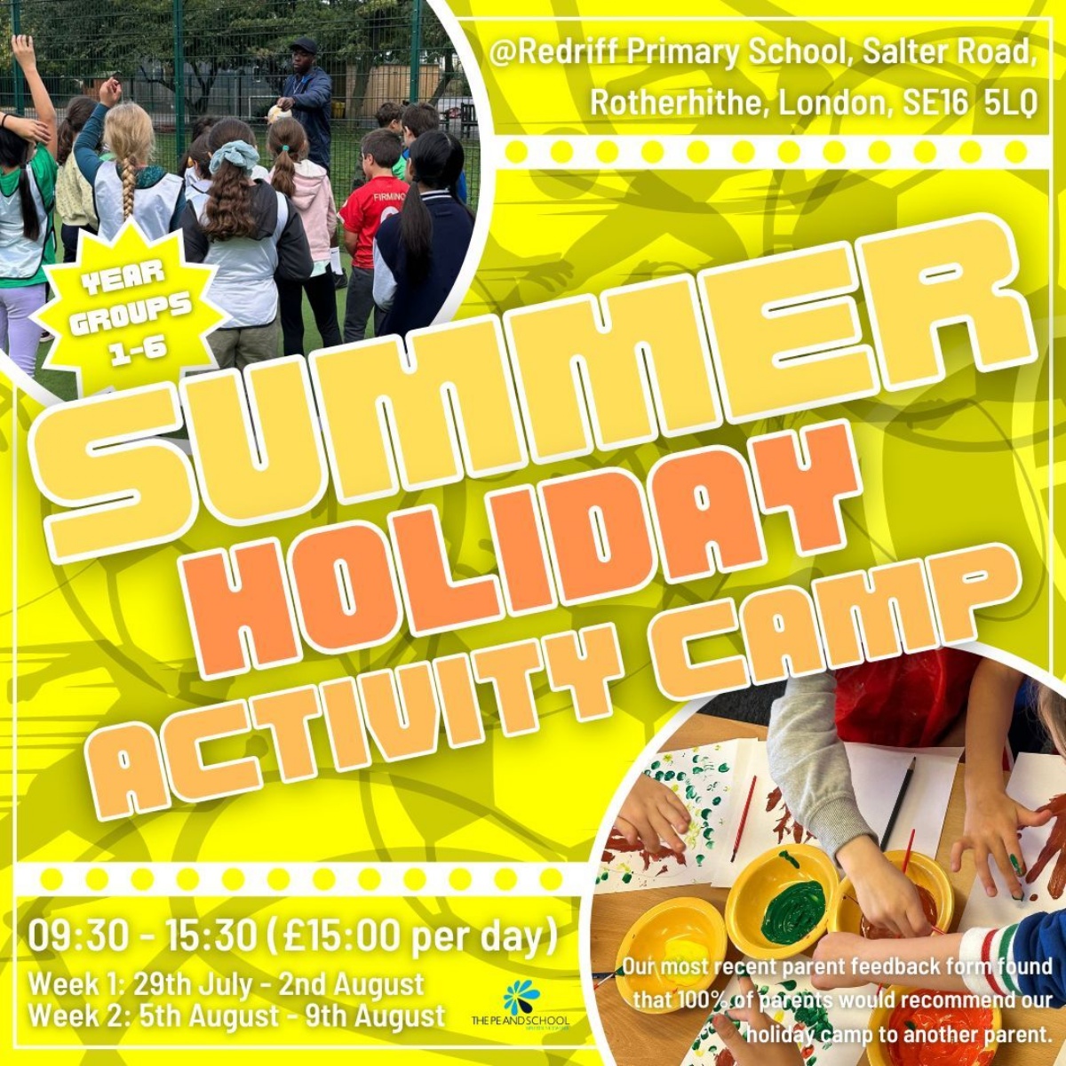 Summer Activity Camp 2024 - The PE & School Sports Network